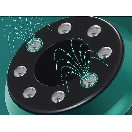 Elektriskais vakuuma masieris banku masāžai ar sildīšanu un regulējamu jaudu, zaļš
