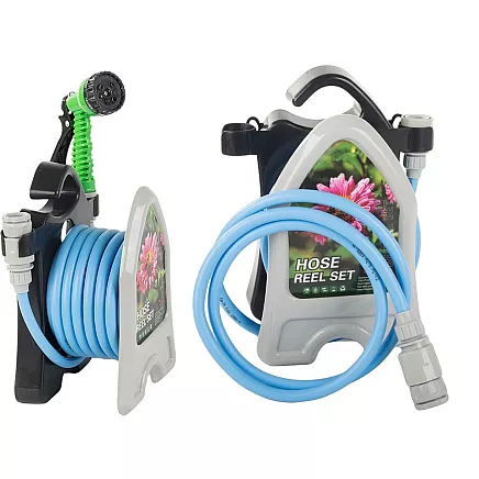 Dārza laistīšanas šļūtene ar statīvu un pistoli 10m