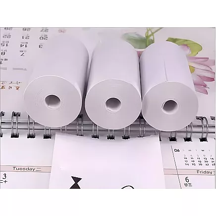 Thermal paper for mini self-adhesive printer 55 mm 5 rolls quick printing