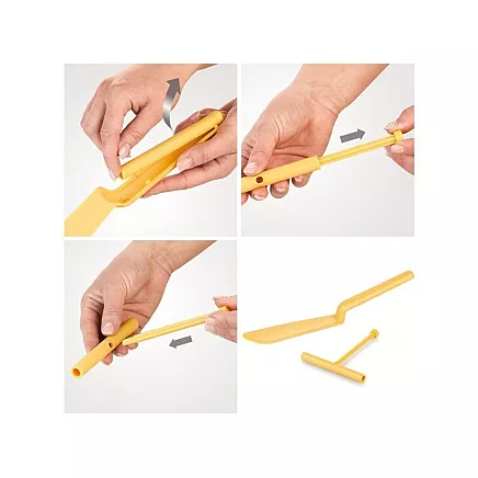 Pancake spatula with rolling pin for pancake omelettes