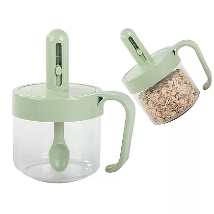 Garšvielu trauks ar izņemamu karoti un hermētisku vāku, 200 ml