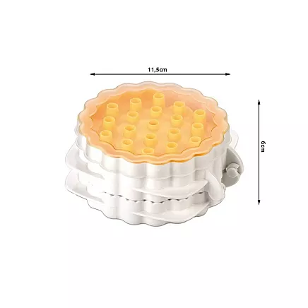 Cake tin cutter interchangeable filling inserts
