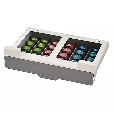 Nespresso coffee capsule wall organiser 30 capsules pull-out top