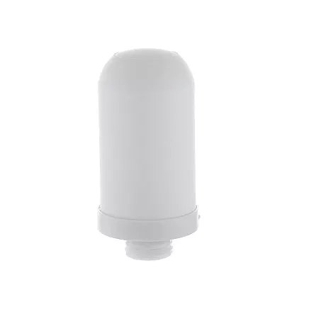 Ūdens sildītāja filtrs ar jonizējošo kasetni tīram ūdenim, balts