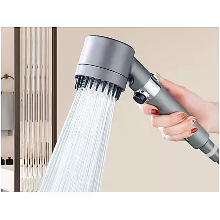 Dušas uzgalis ar filtru un 3 režīmiem, ūdeni taupošs ar Stop pogu