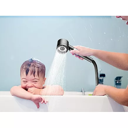 Dušas uzgalis ar filtru un 3 režīmiem, ūdeni taupošs ar Stop pogu