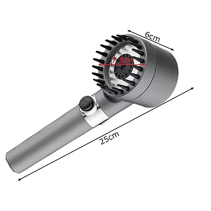 Dušas uzgalis ar filtru un 3 režīmiem, ūdeni taupošs ar Stop pogu