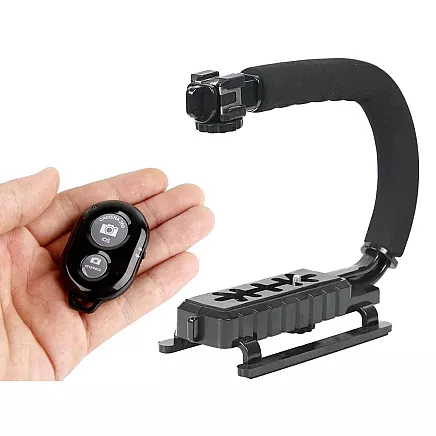 Vlogging kit video recording tripod microphone phone holder
