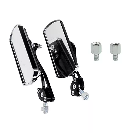 Motorbike mirror aluminium lightweight m10 mount with adapter for m8