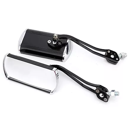 Motorbike mirror aluminium lightweight m10 mount with adapter for m8