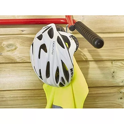 Āķa dubultais instrumentu turētājs darbnīcas velosipēds garāžai