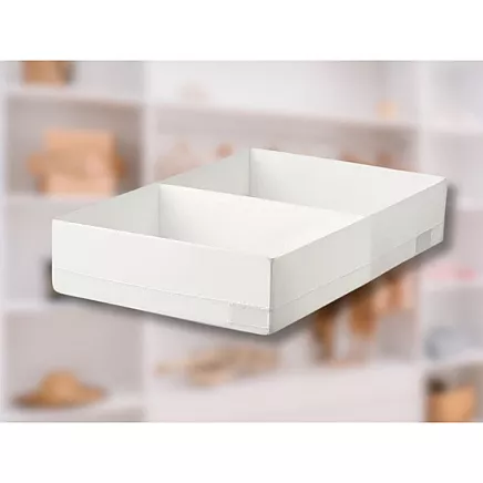 Underwear sock drawer clothes organiser with divider white