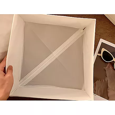 Textile organiser linen clothes shoes drawer white