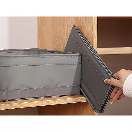 Textile organiser clothes clothes shoe box drawer grey