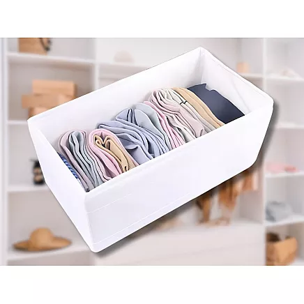 Bra organiser underwear socks clothes drawer wardrobe white