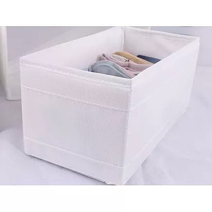 Bra organiser underwear socks clothes drawer wardrobe white