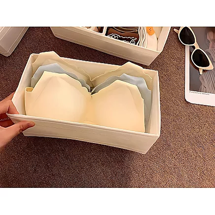 Bra organiser underwear socks clothes drawer wardrobe white