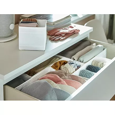Bra organiser underwear socks clothes drawer wardrobe white