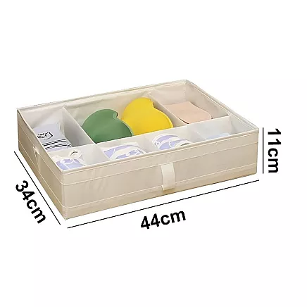 Underwear organiser socks drawer cupboard dividers insert white