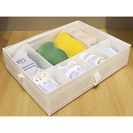 Underwear organiser socks drawer cupboard dividers insert white