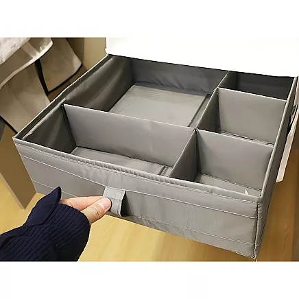 Underwear organiser sock drawer drawer divider insert grey