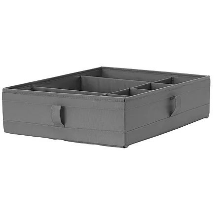 Underwear organiser sock drawer drawer divider insert grey