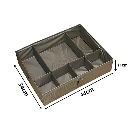 Underwear organiser sock drawer drawer divider insert grey