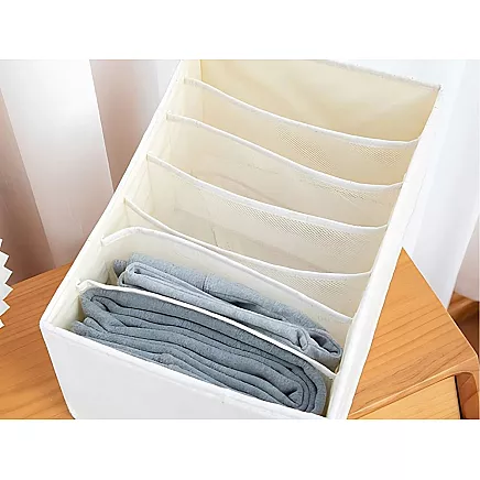 Clothes organiser underwear trousers drawer wardrobe socks white