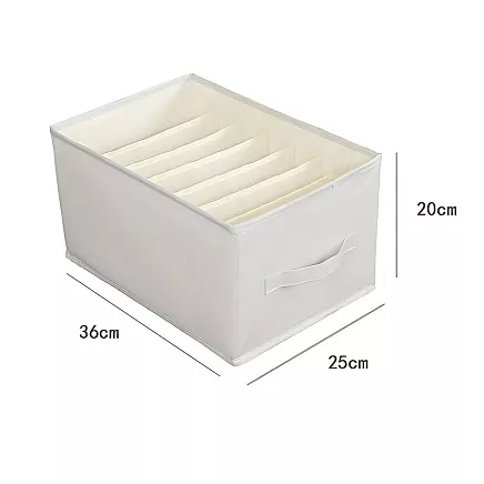Clothes organiser underwear trousers drawer wardrobe socks white
