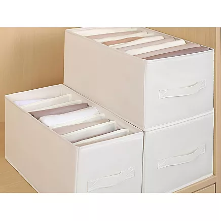 Clothes organiser underwear trousers drawer wardrobe socks white