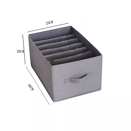 Clothes organiser underwear trousers drawer wardrobe socks grey