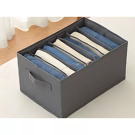 Clothes organiser underwear trousers drawer wardrobe socks grey