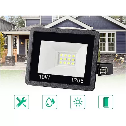 Floodlight halogen spotlight led 10w 6000k outdoor waterproof ip66