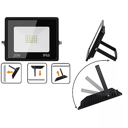 Floodlight halogen spotlight led 20w 6000k outdoor waterproof ip66