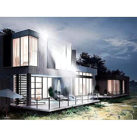 Halogen floodlight led 20w 6000k with dusk-to-dawn sensor ip66