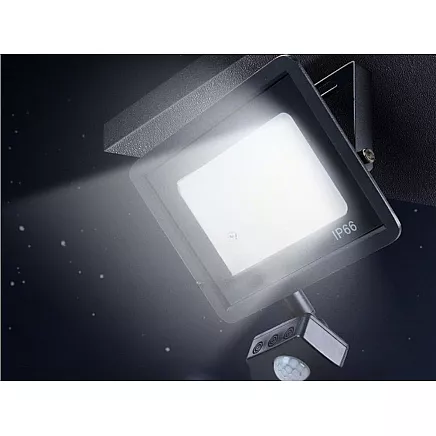 Halogen floodlight led 30w 6000k with dusk-to-dawn sensor ip66