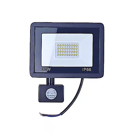 Halogen floodlight led 30w 6000k with dusk-to-dawn sensor ip66