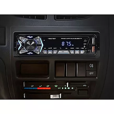 Car radio bluetooth usb aux sd 1-din speakerphone remote control