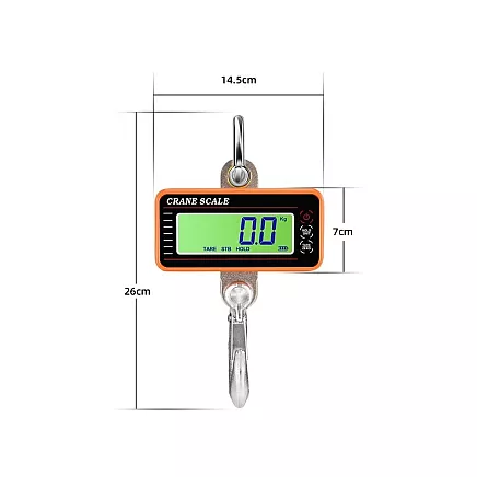 Crane hook scale 500kg 0,5t lcd overhead scale with remote control for storage