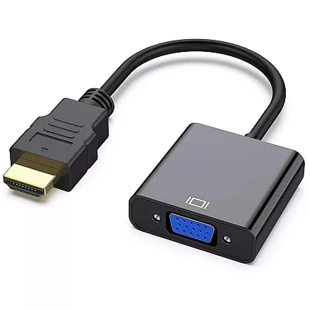 Converter adapter hdmi to vga d-sub cable black