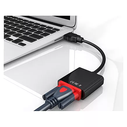 Converter adapter hdmi to vga d-sub cable black