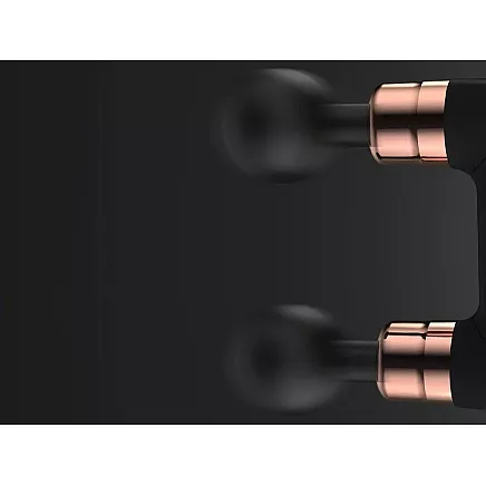 Dubultā masāžas pistole, ķermeņa muguras masāžas aparāts ar 8 uzgaļiem