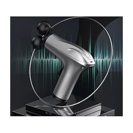 Jaudīga masāžas pistole muskuļiem un ķermenim ar 4 uzgaļiem