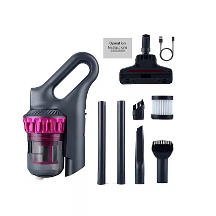 Upright hoover bagless handheld 2in1 100w 4 hepa nozzles