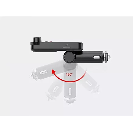 Bluetooth raidītājs 5.0 fm brīvroku USB qc tf bass LCD 12-24v