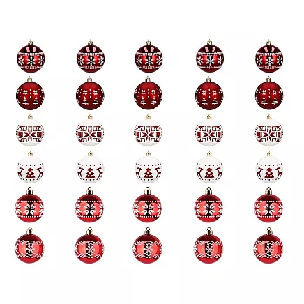 5cm choynight balls set of 30 sizes non-breaking decorations