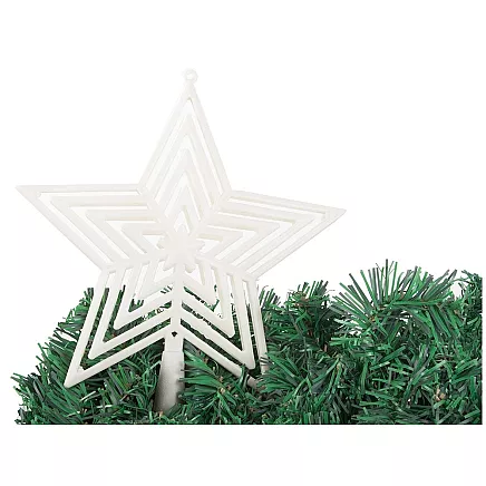 Christmas tree star christmas tree top unbreakable white