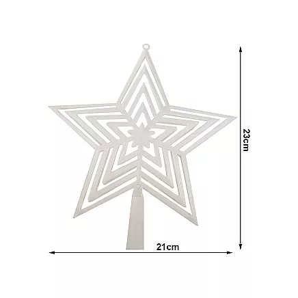 Christmas tree star christmas tree top unbreakable white