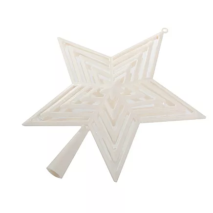 Christmas tree star christmas tree top unbreakable white
