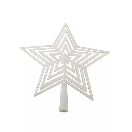 Christmas tree star christmas tree top unbreakable white